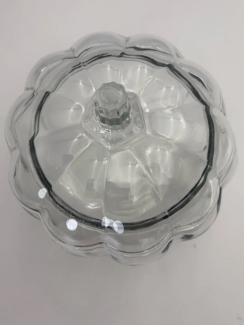 Anchor Hocking Clear Glass Pumpkin Candy Jar with Lid